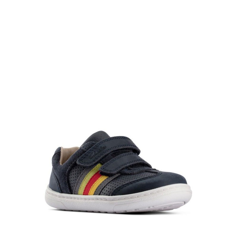 Clarks Flash Beau Toddler Dječake Cipele Tamnoplave | Hrvatska-98701