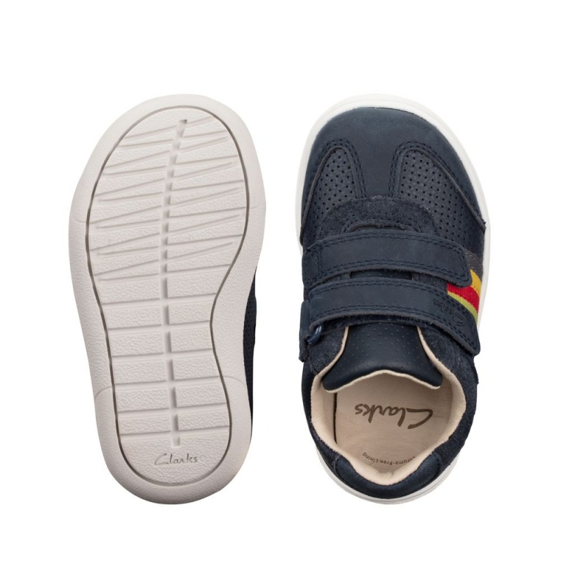 Clarks Flash Beau Toddler Djevojčice Cipele Tamnoplave | Hrvatska-09618