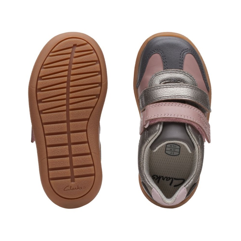 Clarks Flash Print Toddler Djevojčice Cipele Roze | Hrvatska-46985