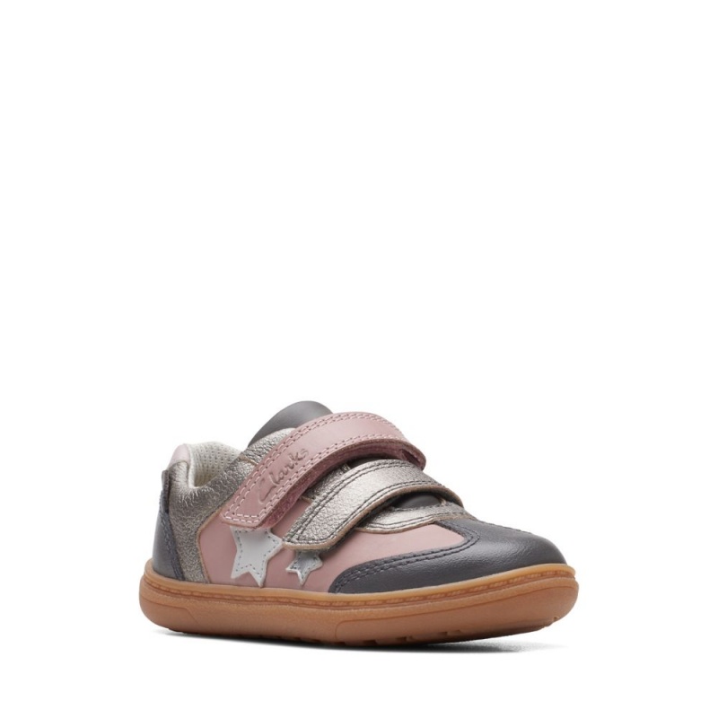 Clarks Flash Print Toddler Djevojčice Cipele Roze | Hrvatska-46985