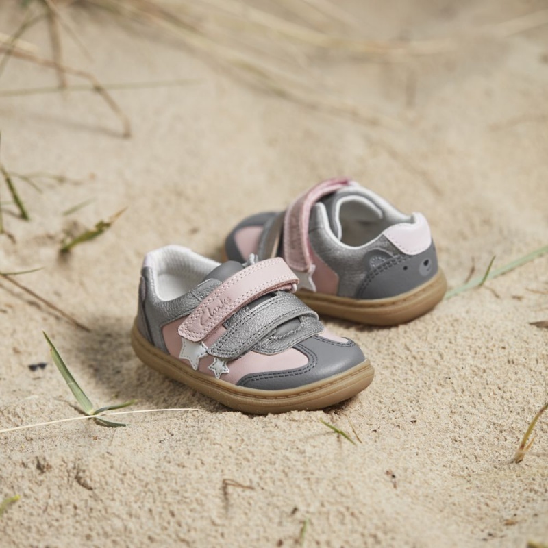 Clarks Flash Print Toddler Djevojčice Cipele Roze | Hrvatska-46985