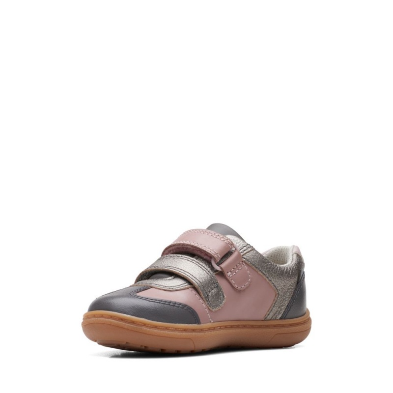 Clarks Flash Print Toddler Djevojčice Cipele Roze | Hrvatska-46985