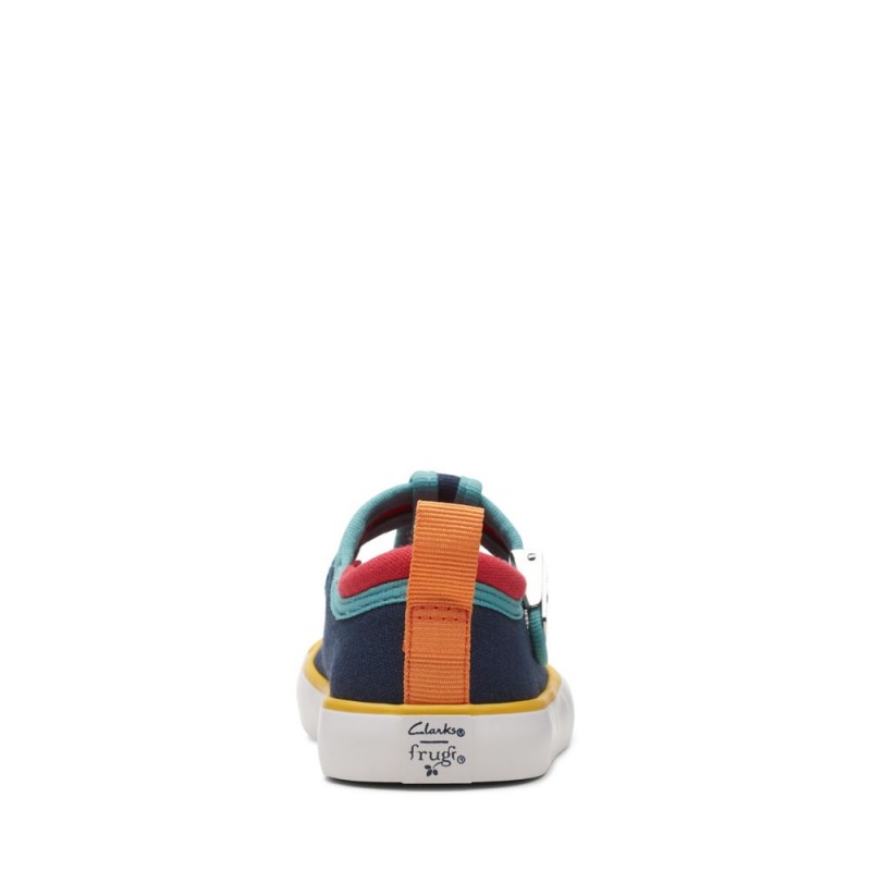 Clarks Foxing Dancer Toddler Djevojčice Platnene Cipele Tamnoplave | Hrvatska-06418