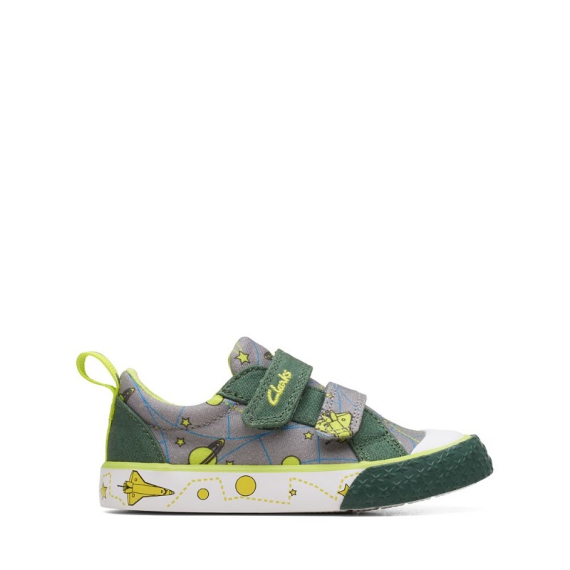 Clarks Foxing Lo Toddler Djevojčice Platnene Cipele Sive | Hrvatska-91473