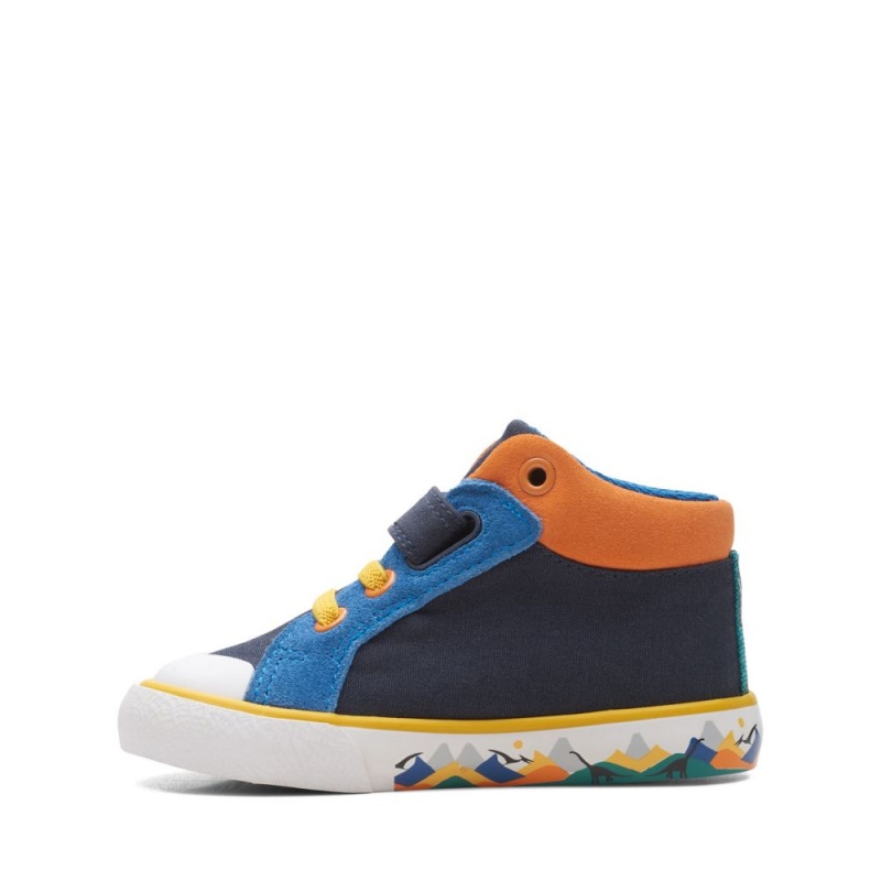 Clarks Foxing Pop Toddler Dječake Platnene Cipele Tamnoplave | Hrvatska-81426