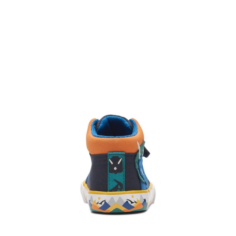 Clarks Foxing Pop Toddler Dječake Platnene Cipele Tamnoplave | Hrvatska-81426