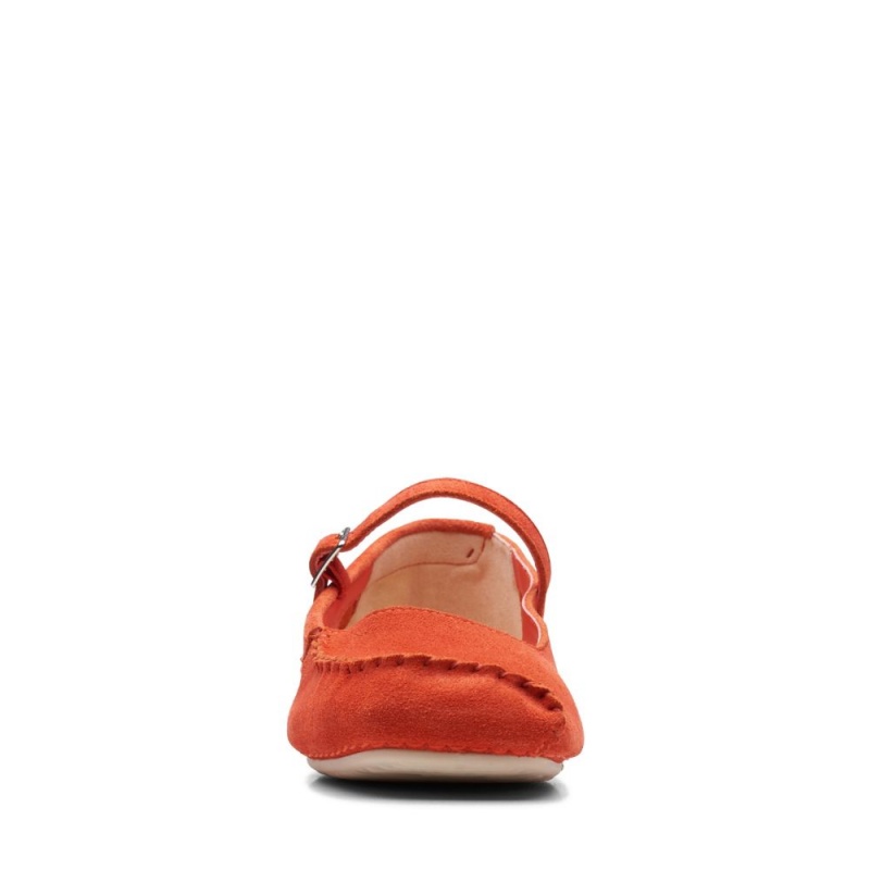 Clarks Freckle Bar Ženske Balerina Crvene | Hrvatska-17495