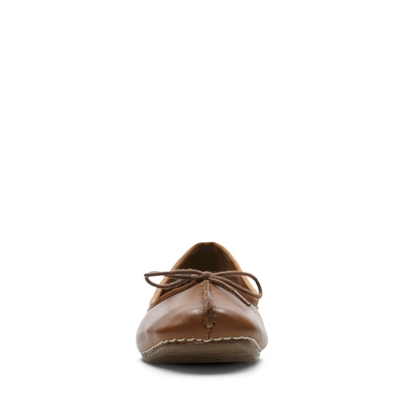 Clarks Freckle Ice Ženske Balerina Tamno Smeđe | Hrvatska-85490