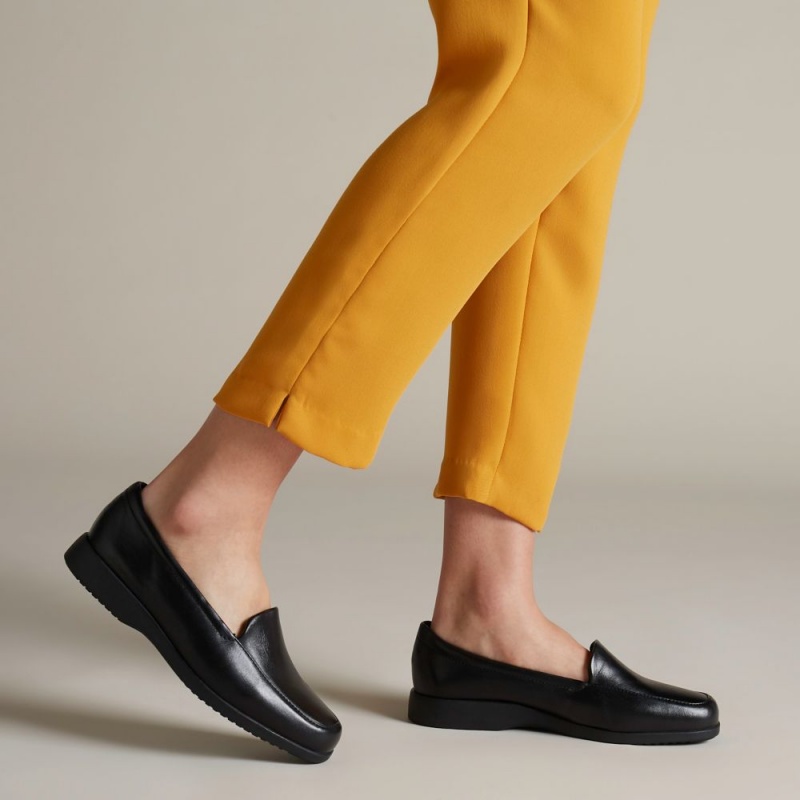 Clarks Georgia Ženske Loafers Crne | Hrvatska-10476