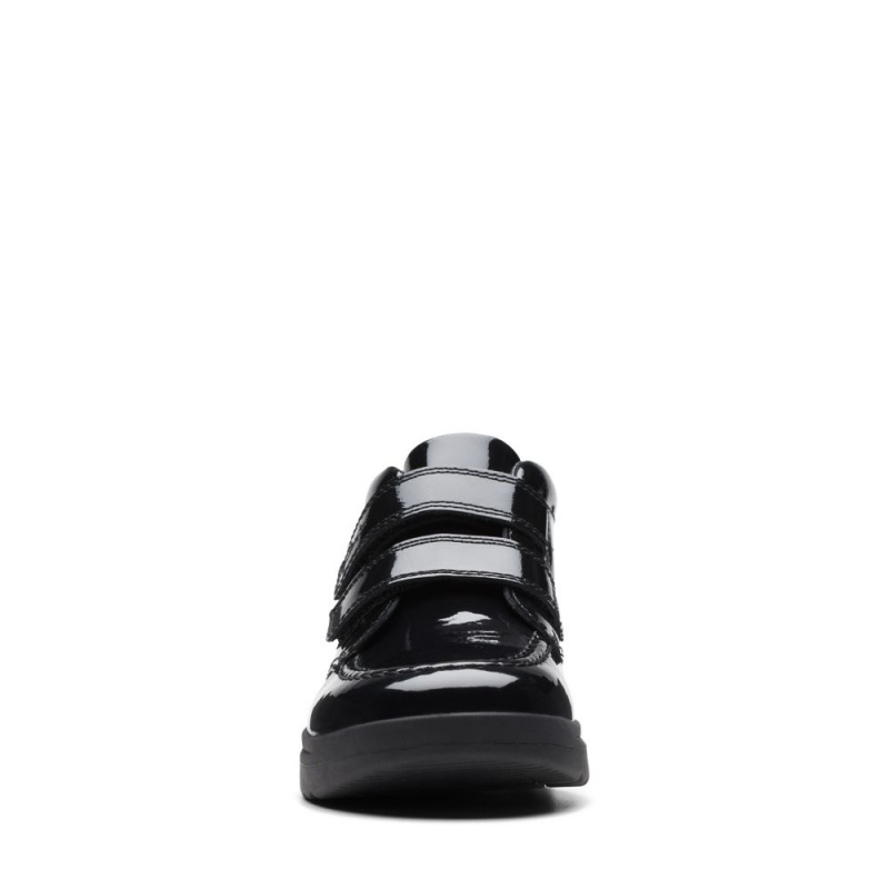 Clarks Goal Strap Dječake School Shoes Crne | Hrvatska-95183