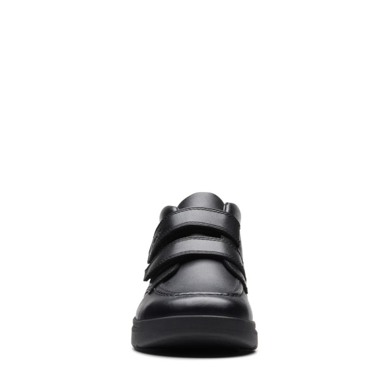 Clarks Goal Strap Dječake School Shoes Crne | Hrvatska-27168