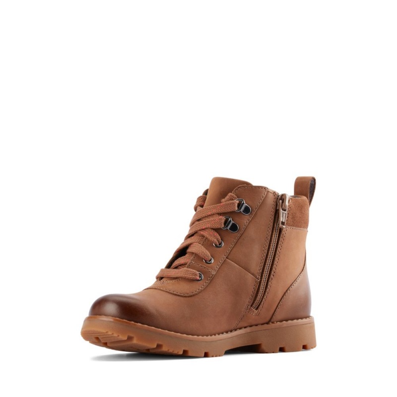 Clarks Heath Go GORE-TEX Dječake Cizme Smeđe | Hrvatska-53482