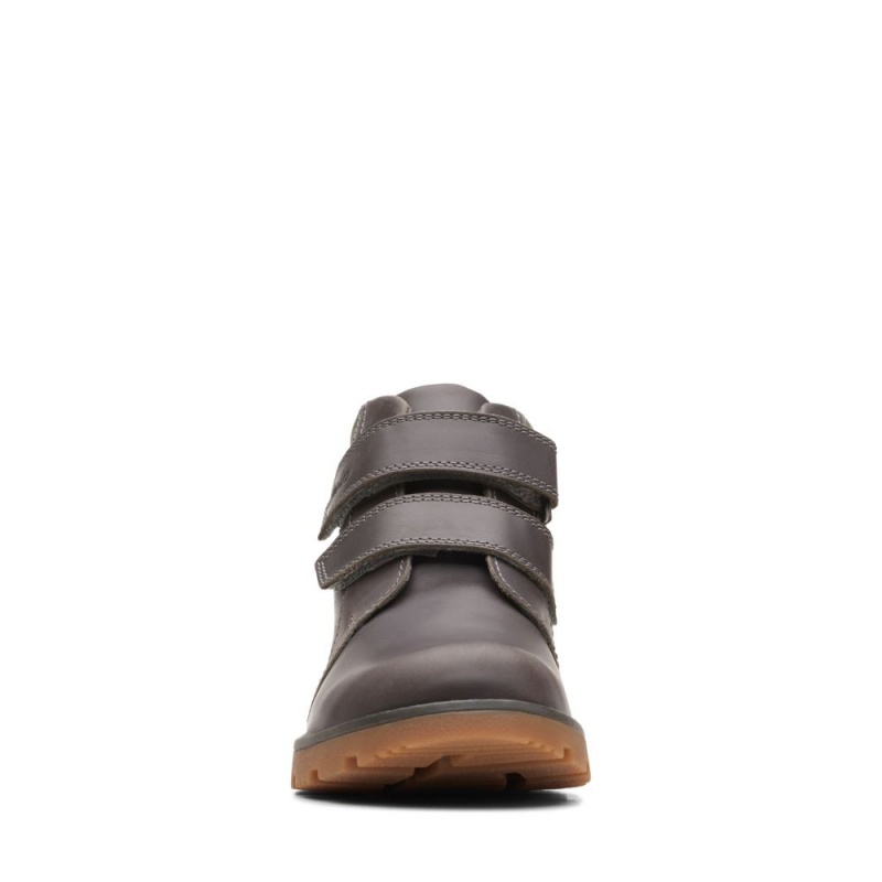 Clarks Heath Strap Dječake Cizme Sive | Hrvatska-45708