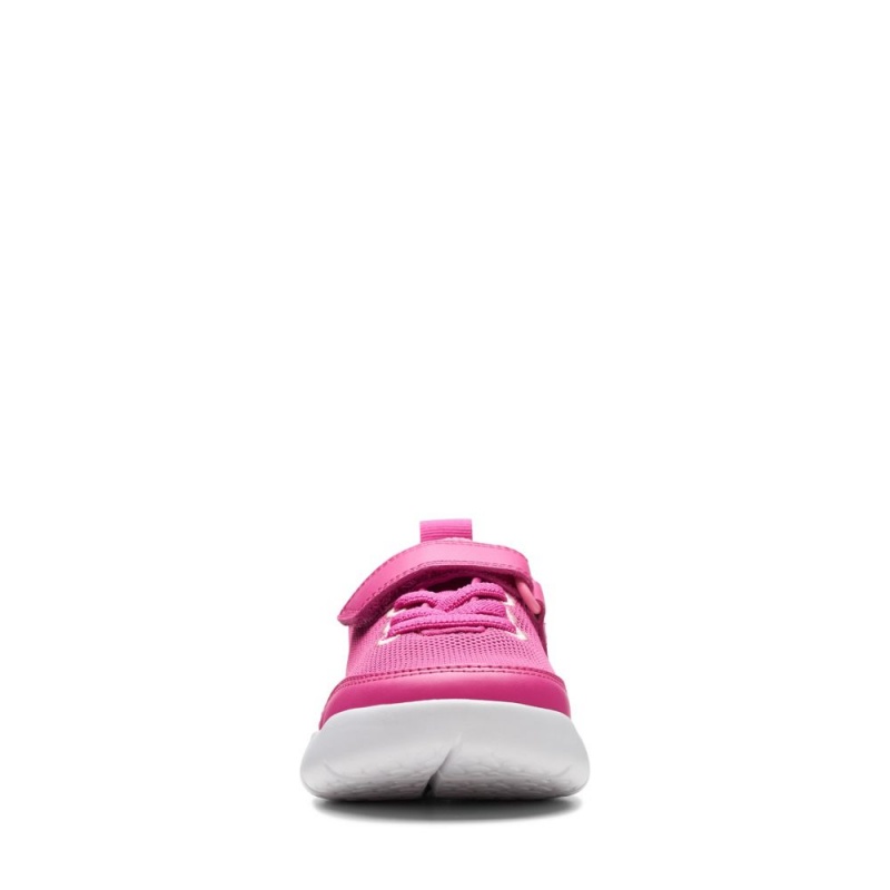 Clarks Hoop Run Dječake Tenisice Roze | Hrvatska-17086