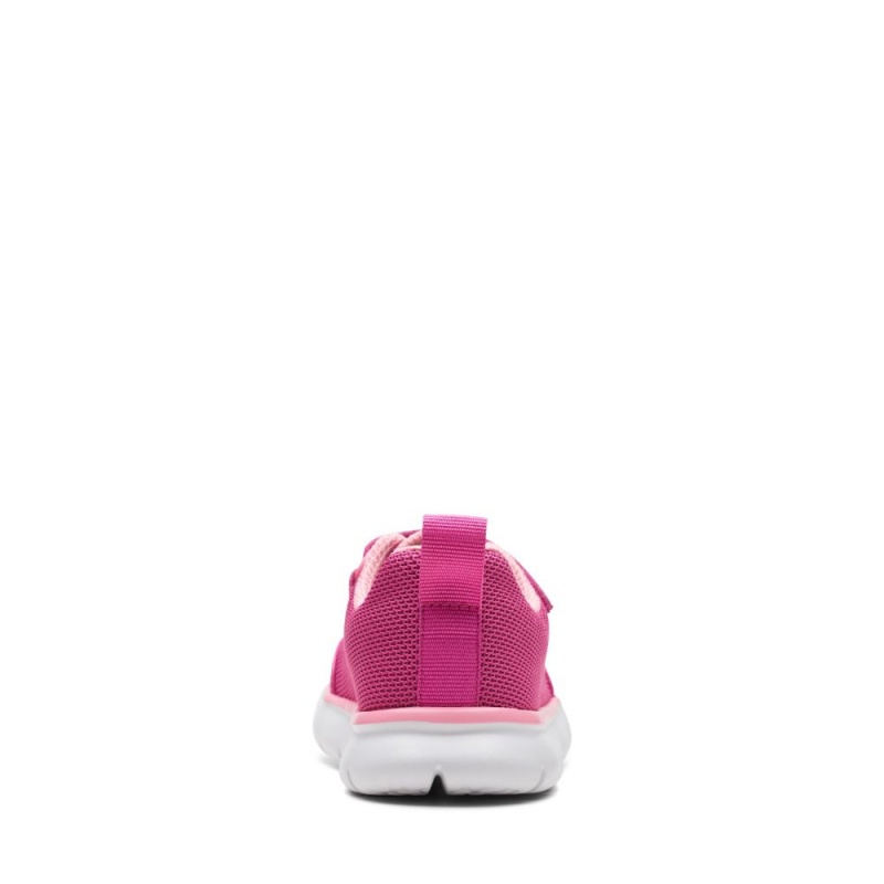 Clarks Hoop Run Dječake Tenisice Roze | Hrvatska-17086