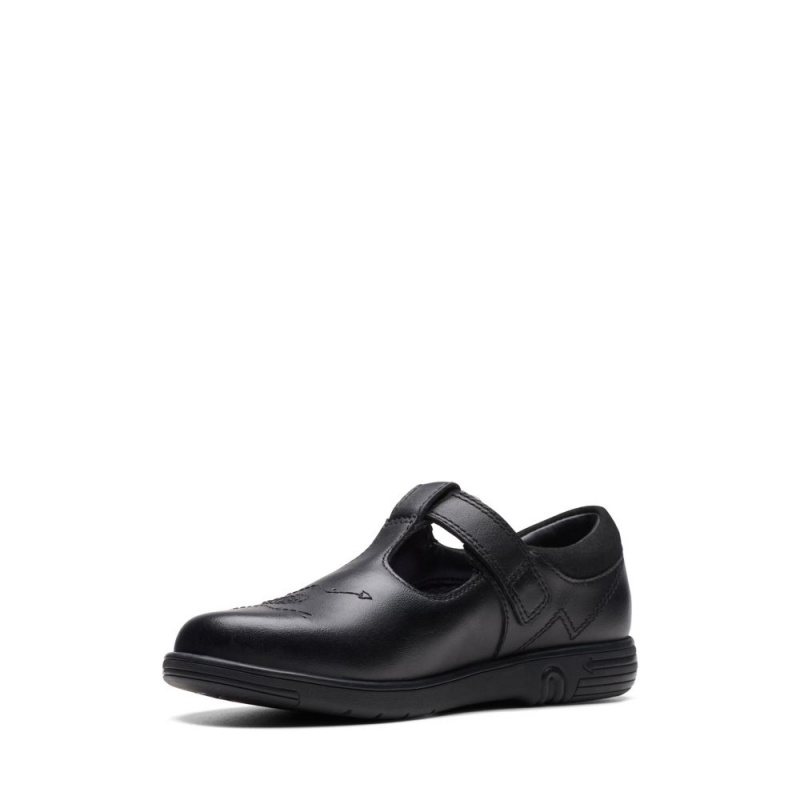 Clarks Jazzy Tap Djevojčice School Shoes Crne | Hrvatska-01983