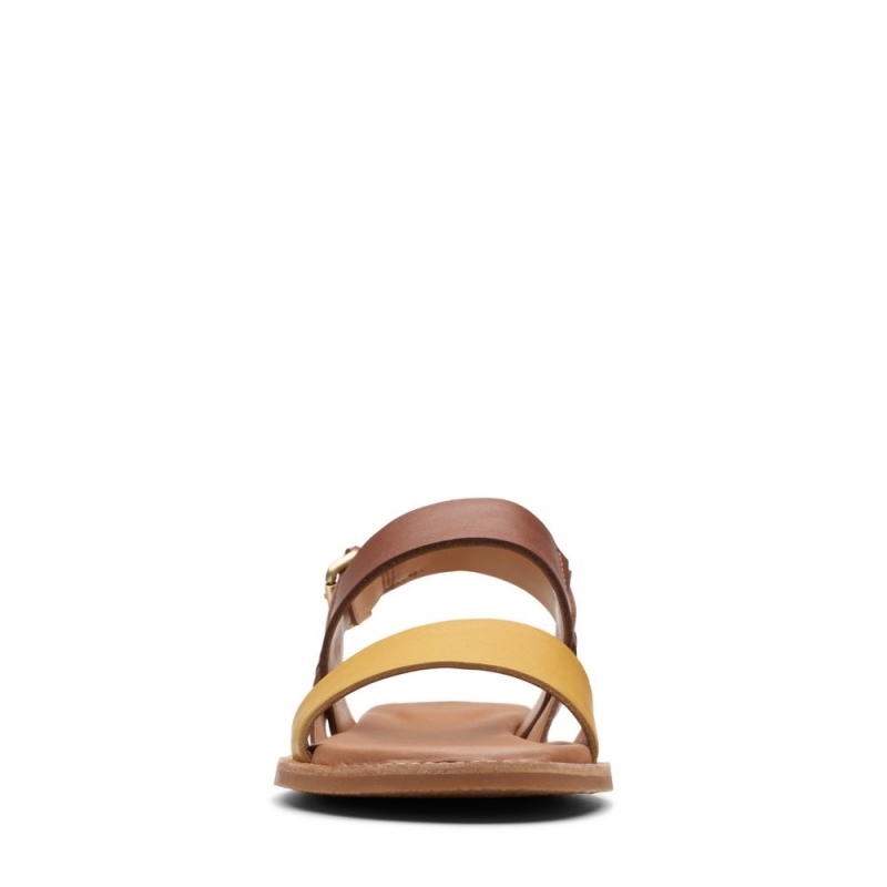 Clarks Karsea Strap Ženske Ravne Sandale Smeđe | Hrvatska-60158