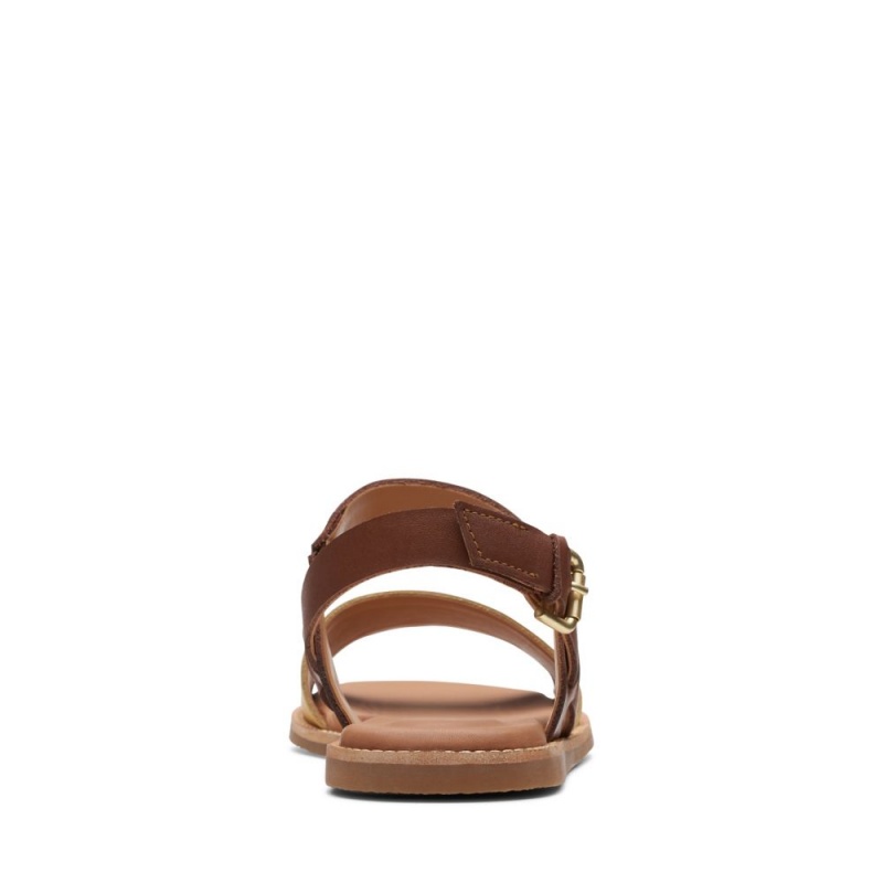 Clarks Karsea Strap Ženske Ravne Sandale Smeđe | Hrvatska-60158