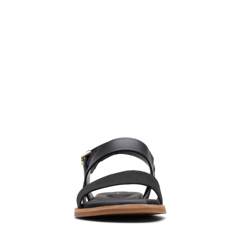 Clarks Karsea Strap Ženske Ravne Sandale Crne | Hrvatska-97532