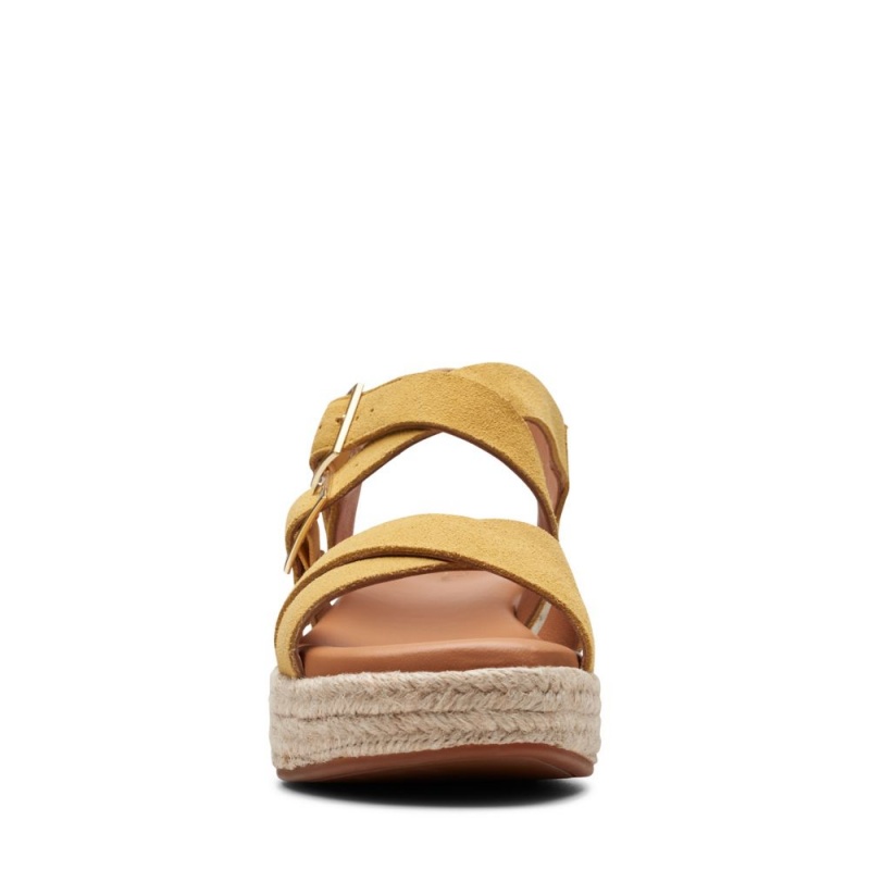 Clarks Kimmei Buckle Ženske Sandale s platformom Žute | Hrvatska-90524