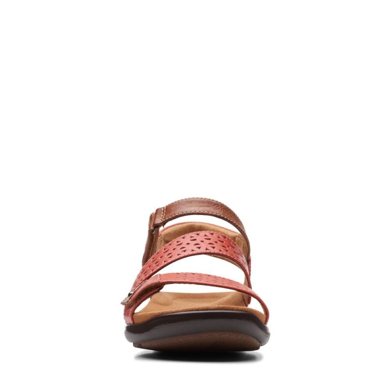 Clarks Kitly Way Ženske Ravne Sandale Grenadine Lea | Hrvatska-92816