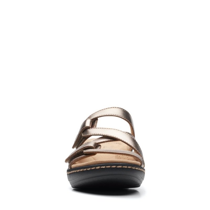 Clarks Merliah Karli Ženske Sandale s platformom Metalne | Hrvatska-35907