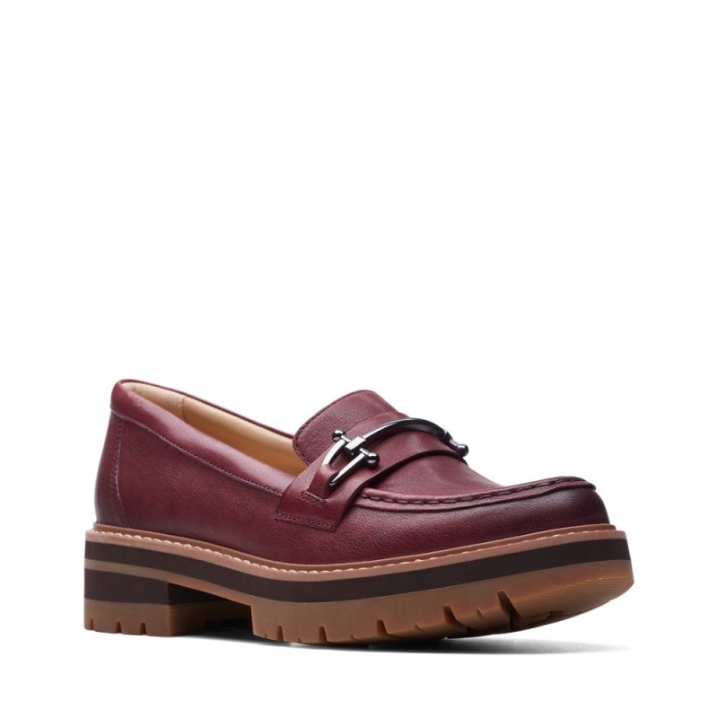 Clarks Orianna Bit Ženske Loafers Bordo | Hrvatska-35817