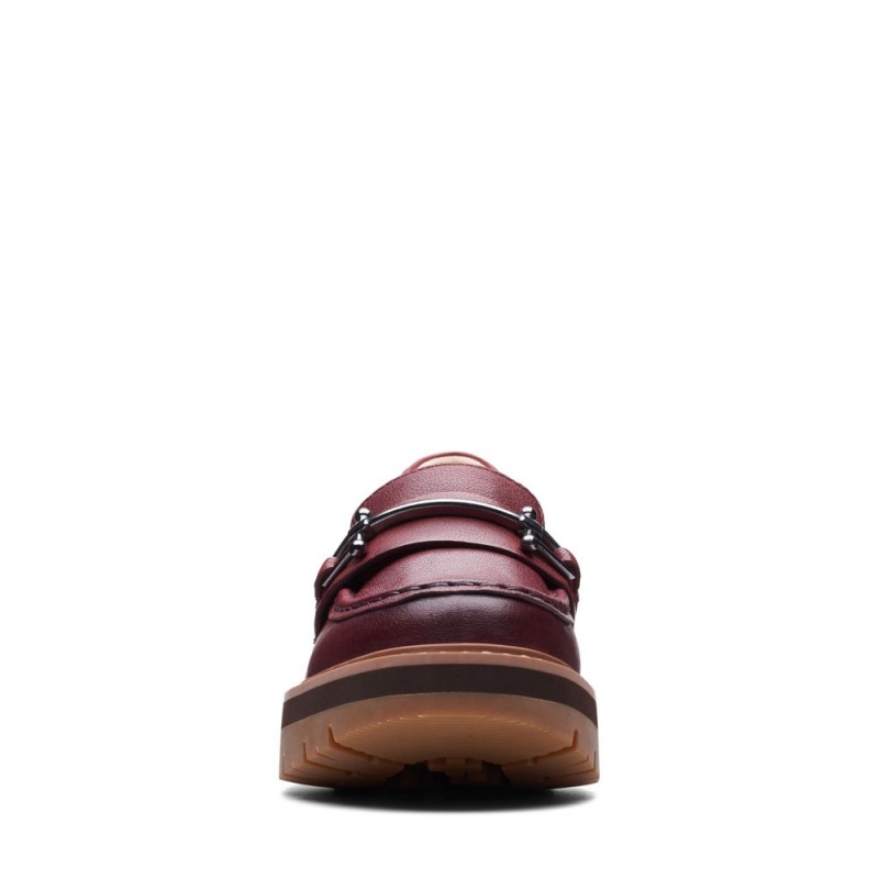 Clarks Orianna Bit Ženske Loafers Bordo | Hrvatska-35817