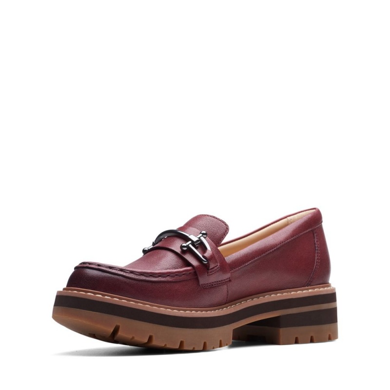 Clarks Orianna Bit Ženske Loafers Bordo | Hrvatska-35817