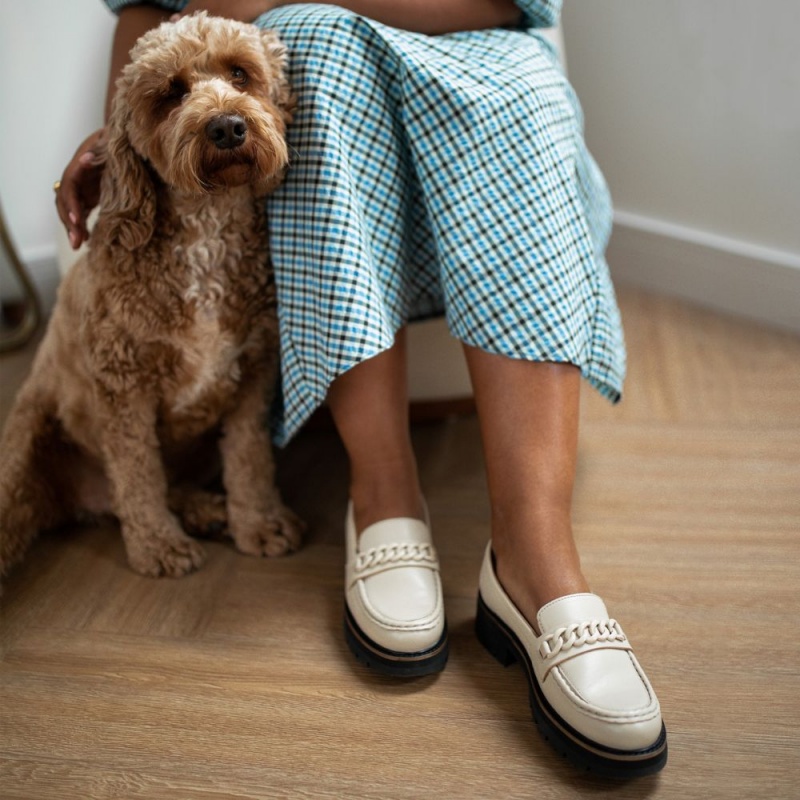 Clarks Orianna Edge Ženske Loafers Bijele | Hrvatska-08395