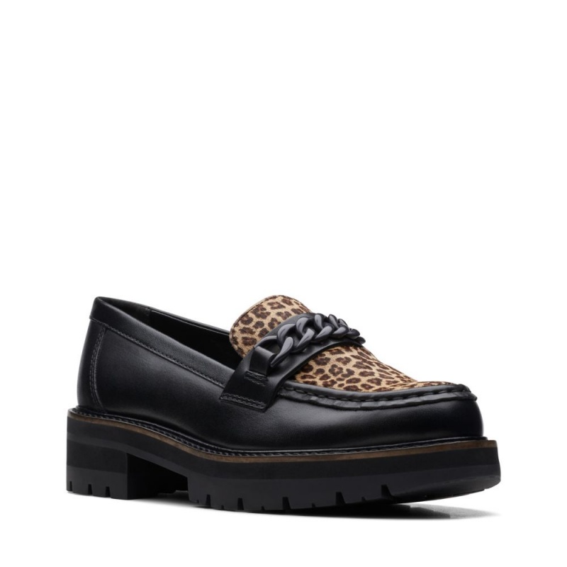 Clarks Orianna Edge Ženske Loafers Crne Leopard | Hrvatska-69748