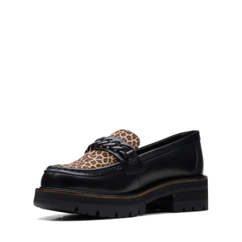 Clarks Orianna Edge Ženske Loafers Crne Leopard | Hrvatska-69748