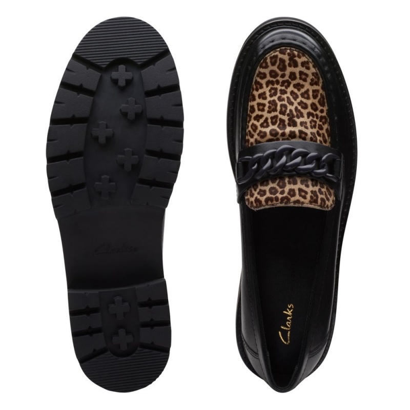 Clarks Orianna Edge Ženske Loafers Crne Leopard | Hrvatska-69748