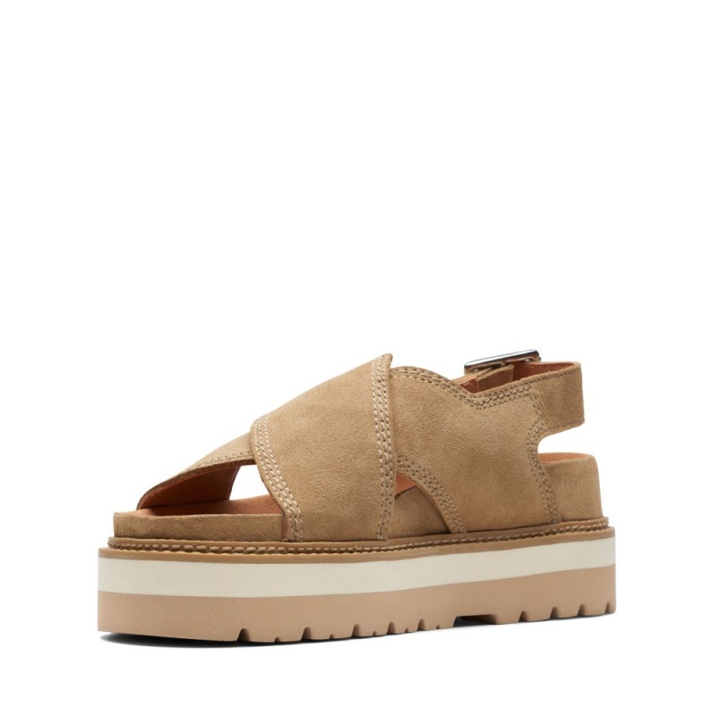 Clarks Orianna Roam Ženske Sandale s platformom Tamno Smeđe | Hrvatska-74982