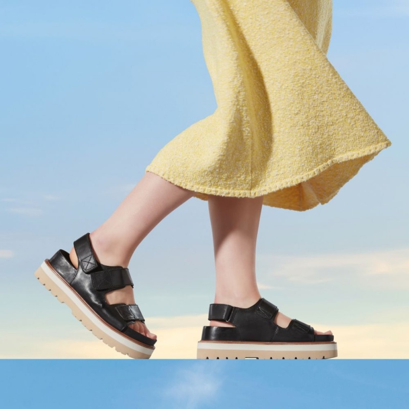 Clarks Orianna Sea Ženske Sandale s platformom Crne | Hrvatska-34890