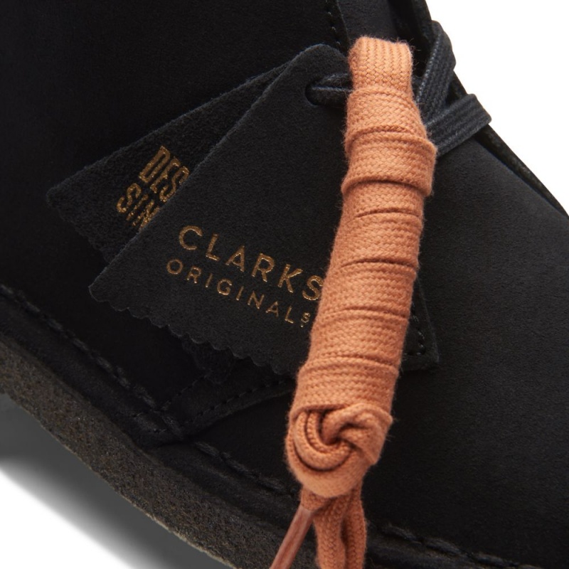 Clarks Originali Desert Boot Muške Gleznjace Crne | Hrvatska-58704