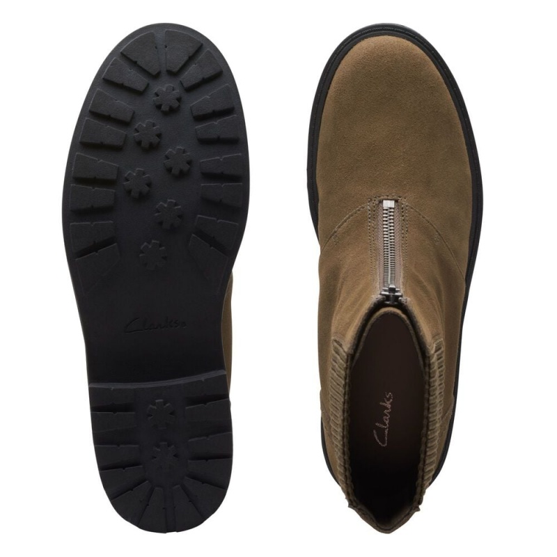 Clarks Orinoco 2 Up Ženske Cizme Maslinasto Zelene | Hrvatska-65713