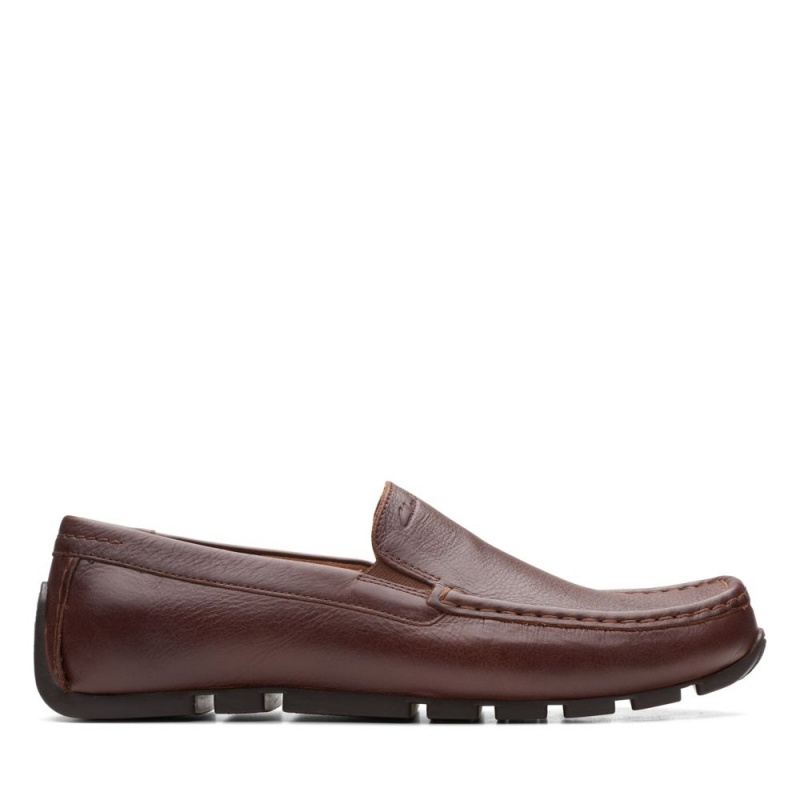 Clarks Oswick Plain Muške Loafers Tamno Smeđe | Hrvatska-18709