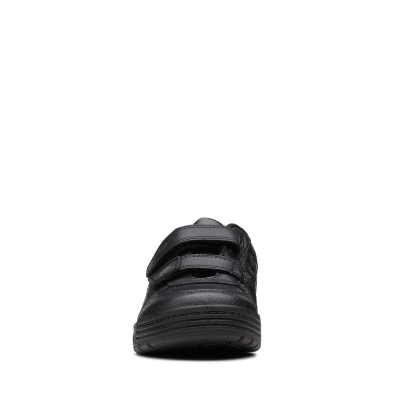 Clarks Palmer Steggy Dječake School Shoes Crne | Hrvatska-80647