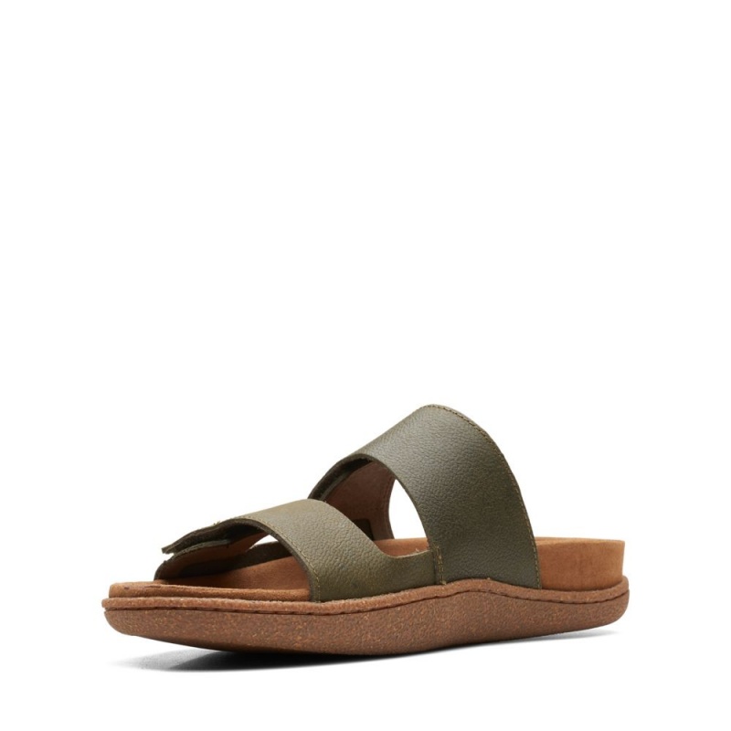 Clarks Pilton Strap Muške Sandale Tamno Maslinasto Zelene | Hrvatska-58493