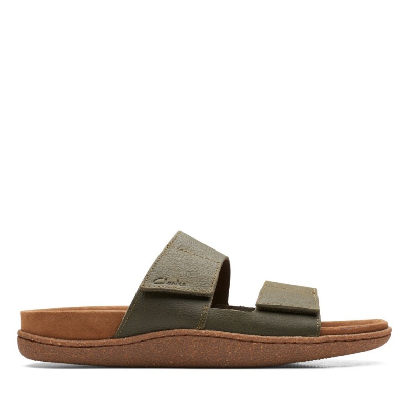 Clarks Pilton Strap Muške Sandale Tamno Maslinasto Zelene | Hrvatska-58493