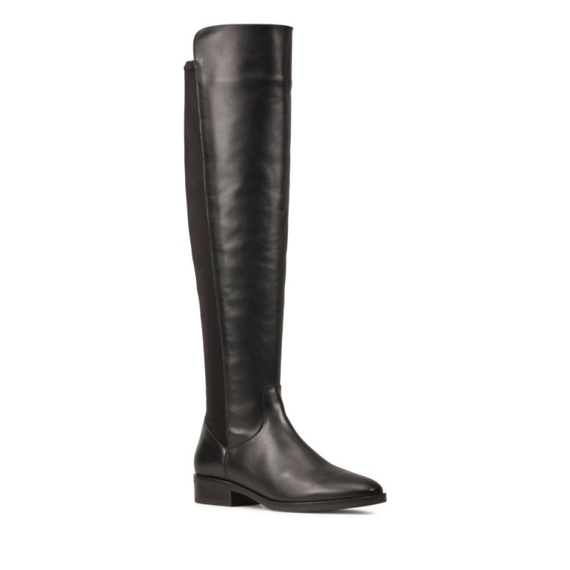 Clarks Pure Caddy Ženske Knee-high Boots Crne | Hrvatska-90587