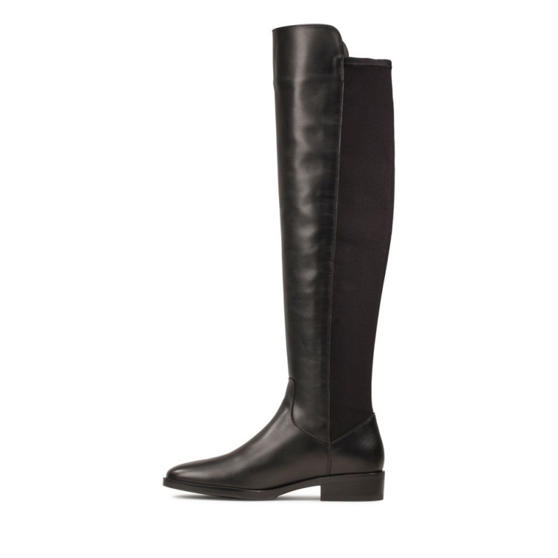 Clarks Pure Caddy Ženske Knee-high Boots Crne | Hrvatska-90587