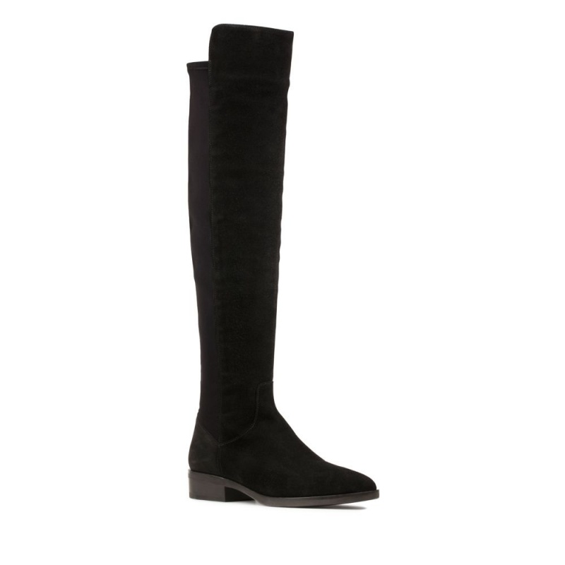 Clarks Pure Caddy Ženske Knee-high Boots Crne | Hrvatska-71903