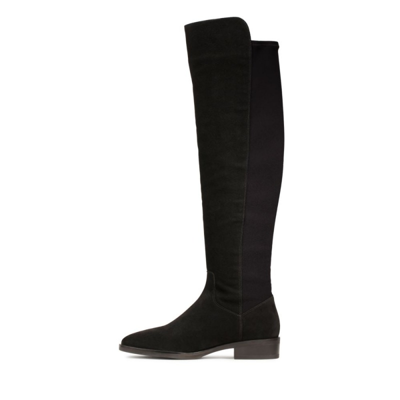 Clarks Pure Caddy Ženske Knee-high Boots Crne | Hrvatska-71903