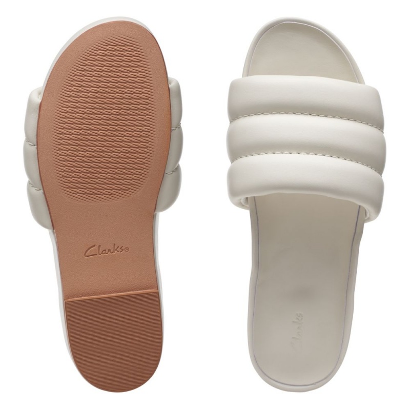 Clarks Pure Soft Ženske Natikače Bijele | Hrvatska-89634