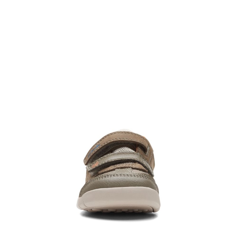 Clarks Rex Play Toddler Dječake Tenisice Kaki Boja | Hrvatska-65290