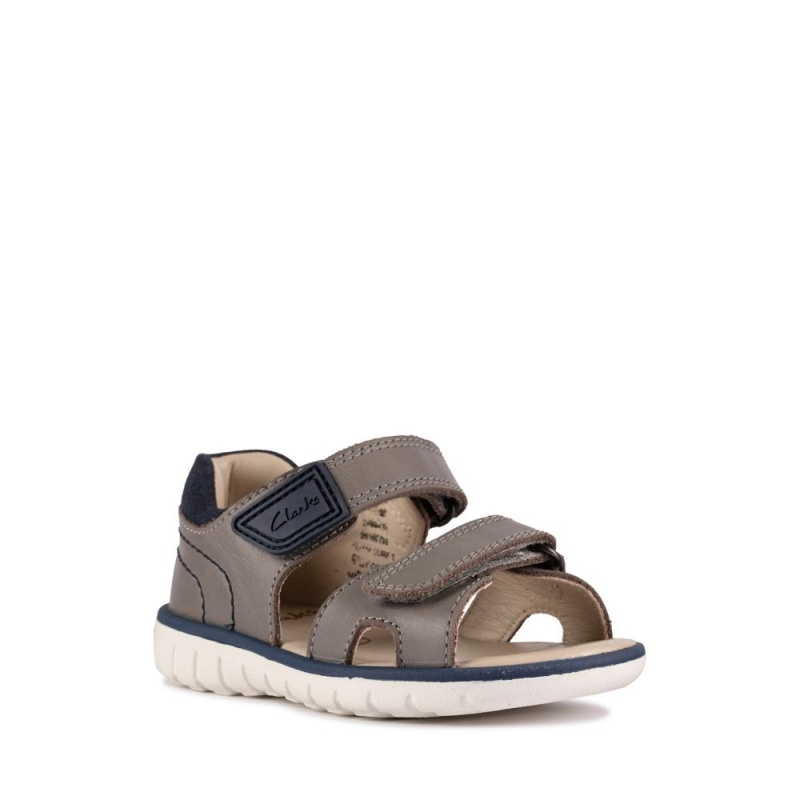 Clarks Roam Surf Toddler Dječake Sandale Sive | Hrvatska-28564