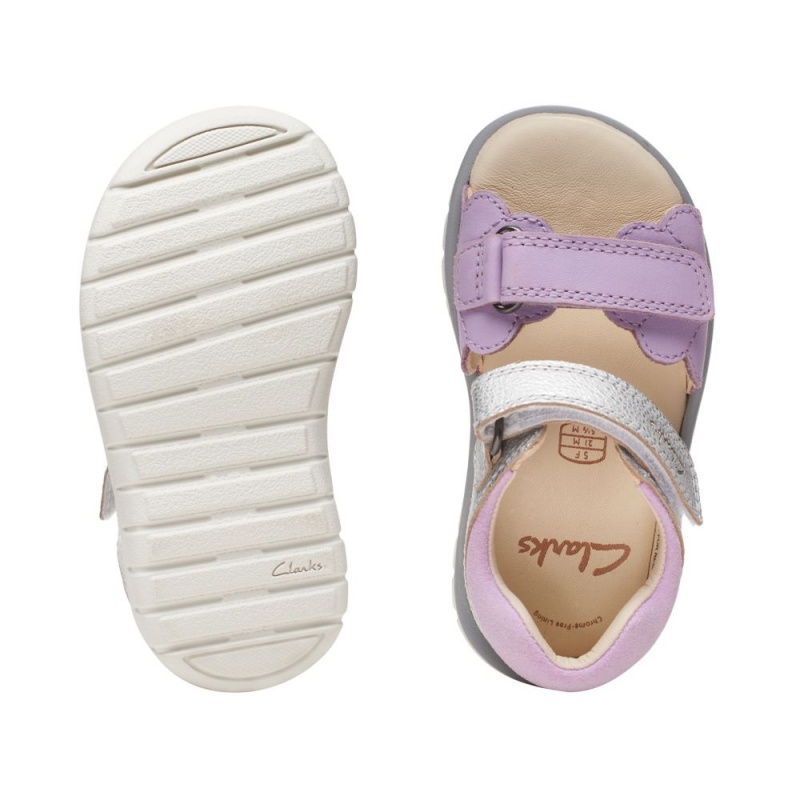 Clarks Roam Wing Toddler Djevojčice Sandale Ljubičaste | Hrvatska-03745