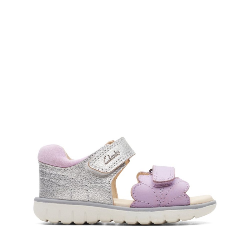 Clarks Roam Wing Toddler Djevojčice Sandale Ljubičaste | Hrvatska-03745